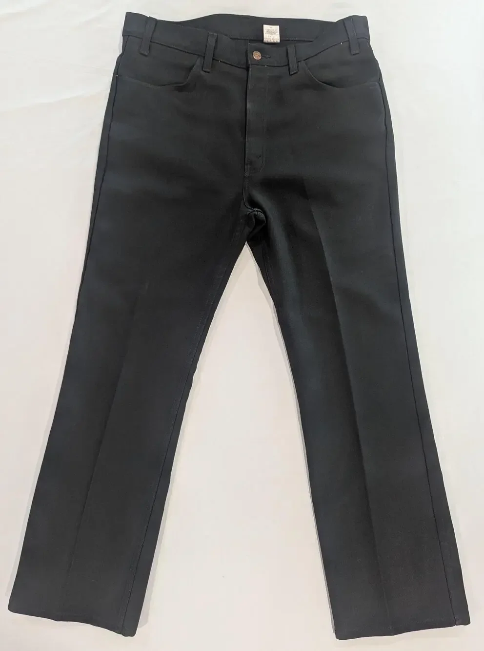 Levi's Pants Mens 38x32 Black Polyester Dress Microfiber 5 Pocket Work Casual